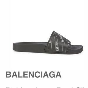 BALENCIAGA slide sandal all over logo